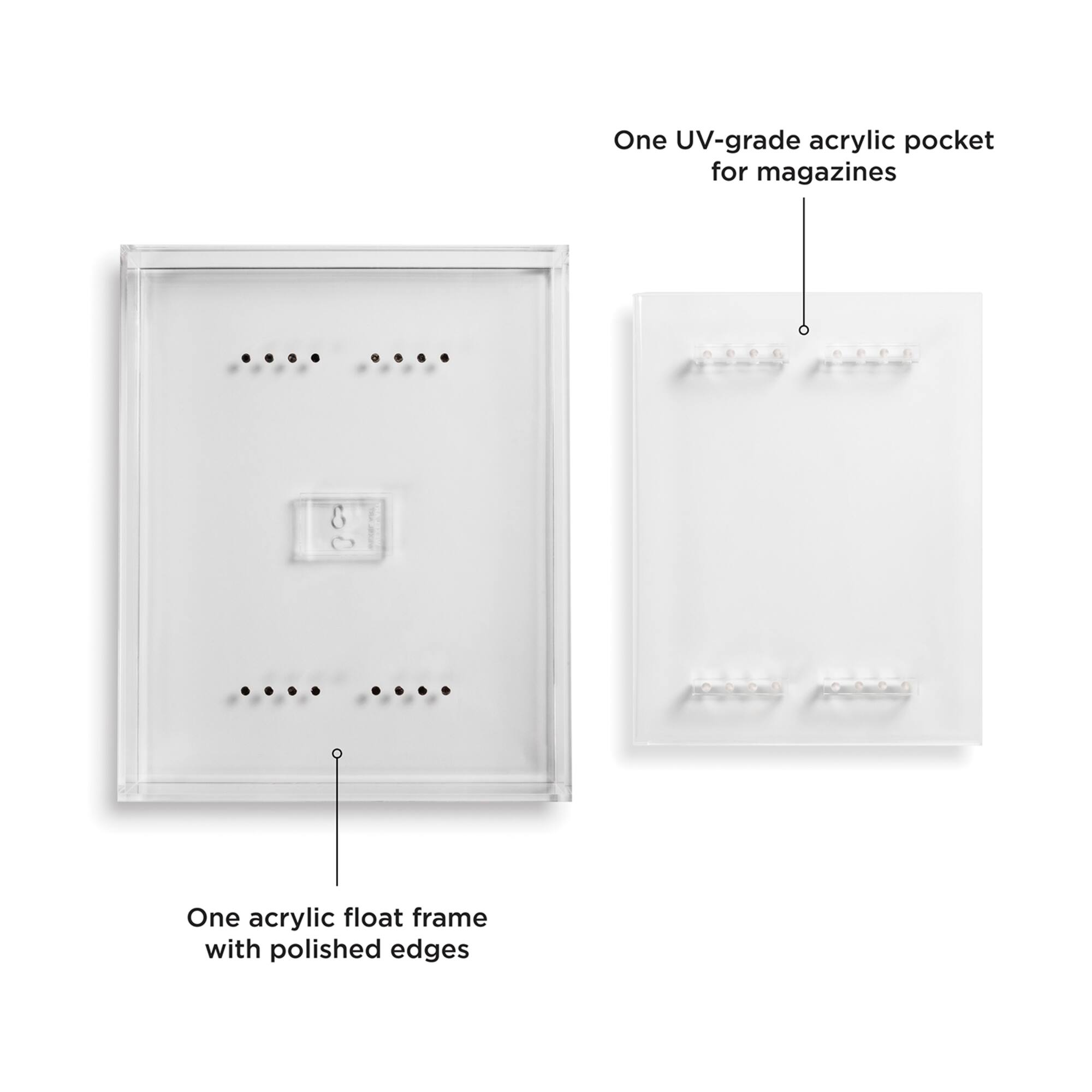 Wexel Art 8.5" x 11" Magazine Float Frame for Booklets